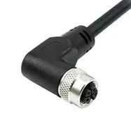 CBL ASSY, 5P R/A M12 RCPT-FREE END, 6.6 