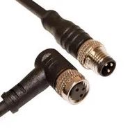 CABLE ASSY, 3P M8 PLUG-R/A RCPT, 6.6 