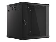 Commutation cabinet 19" wall mounted 12U 600x450x635 (black, not assembled)