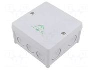 Enclosure: junction box; X: 102mm; Y: 102mm; Z: 57mm; IP66; grey; ABOX SPELSBERG