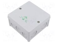 Enclosure: junction box; X: 102mm; Y: 102mm; Z: 57mm; IP66; grey; ABOX SPELSBERG