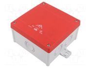 Enclosure: junction box; X: 127mm; Y: 127mm; Z: 70mm; IP66; grey; ABOX SPELSBERG
