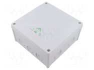Enclosure: junction box; X: 152mm; Y: 152mm; Z: 80mm; IP66; grey; ABOX SPELSBERG