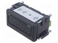 Voltmeter; digital,mounting; VDC: 0÷60mV; 4-digit; Char: 20mm; N24S LUMEL