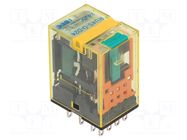 Relay: electromagnetic; 4PDT; Ucoil: 24VDC; Icontacts max: 6A; RU IDEC