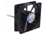 Fan: DC; axial; 12VDC; 80x80x25.4mm; 55m3/h; 26dBA; 2600rpm EBM-PAPST