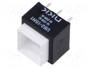 Switch: push-button; Pos: 2; SPDT; 5A/250VAC; 5A/30VDC; ON-(ON) NKK SWITCHES