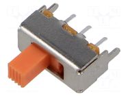Switch: slide; Pos: 2; SPDT; 0.5A/50VDC; ON-ON; THT; -20÷70°C; brass Same Sky