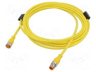 Cable: for sensors/automation; M12; PIN: 5; 5m; plug; 60VDC; 50VAC LUMBERG AUTOMATION