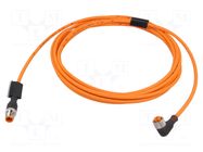Cable: for sensors/automation; M12; PIN: 4; 5m; plug; 30VDC; 4A LUMBERG AUTOMATION