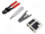 Kit: for lan networks service; bag; 4pcs. LANBERG