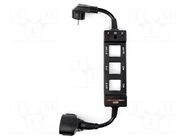 Adapter phase divider; 16A; angle plug EU HT INSTRUMENTS