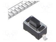 Microswitch TACT; SPST; Pos: 2; 0.05A/12VDC; SMT; 2.45N; 4.3mm CONNFLY