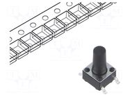 Microswitch TACT; SPST; Pos: 2; 0.05A/12VDC; SMT; 1.57N; 6x6x3.5mm CONNFLY