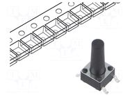 Microswitch TACT; SPST; Pos: 2; 0.05A/12VDC; SMT; 1.57N; 6x6x3.5mm CONNFLY