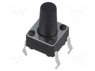 Microswitch TACT; SPST; Pos: 2; 0.05A/12VDC; THT; 1.57N; 6x6x3.5mm CONNFLY
