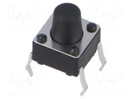 Microswitch TACT; SPST; Pos: 2; 0.05A/12VDC; THT; 1.57N; 6x6x3.5mm CONNFLY