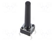 Microswitch TACT; SPST; Pos: 2; 0.05A/12VDC; THT; 2.45N; 6x6x3.5mm CONNFLY