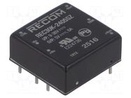 Converter: DC/DC; 30W; Uin: 9÷36VDC; Uout: 5VDC; Iout: 6A; 1"x1"; THT RECOM