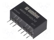 Converter: DC/DC; 3W; Uin: 18÷36VDC; Uout: 12VDC; Uout2: -12VDC; SIP8 AIMTEC