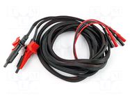 Test leads; Len: 10m; banana plug 4mm x2,crocodile clip; 2pcs. HT INSTRUMENTS