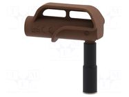 Adapter; 4A; brown; Tip diameter: 10mm; Socket size: 4mm; MGP ELECTRO-PJP