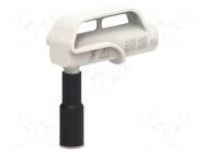 Adapter; 4A; white; Tip diameter: 10mm; Socket size: 4mm; MGP ELECTRO-PJP