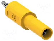 Adapter; yellow; 60VDC; 36A; 46mm; Type: non-insulated; 30VAC ELECTRO-PJP