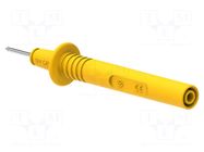 Measuring tip; 36A; yellow; Tip diameter: 2mm; Socket size: 4mm ELECTRO-PJP