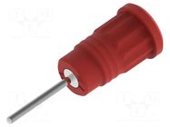 Connector: 4mm banana; socket; 36A; red; nickel plated; insulated ELECTRO-PJP