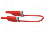 Test lead; 36A; banana plug 4mm,both sides; Len: 2m; red ELECTRO-PJP