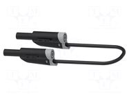 Test lead; 36A; banana plug 4mm,both sides; Len: 2m; black ELECTRO-PJP