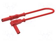 Test lead; 12A; banana plug 4mm,angular banana plug 4mm; Len: 1m ELECTRO-PJP