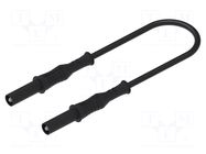 Test lead; 20A; banana plug 4mm,both sides; insulated; Len: 0.5m ELECTRO-PJP