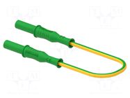 Test lead; 20A; banana plug 4mm,both sides; insulated; Len: 0.25m ELECTRO-PJP