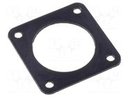 Socket gasket; flange (4 holes); size 16S; 97,MS/DS AMPHENOL