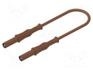 Test lead; 36A; banana plug 4mm,both sides; insulated; Len: 0.5m ELECTRO-PJP