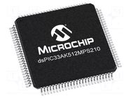 IC: dsPIC microcontroller; 512kB; 64kBRAM; TQFP100; 3÷3.6VDC MICROCHIP TECHNOLOGY