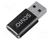 Adapter; OTG,USB 3.1; USB A plug,USB C socket; Features: PnP SAVIO