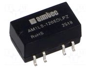 Converter: DC/DC; 1W; Uin: 10.8÷13.2VDC; Uout: 5VDC; Uout2: -5VDC AIMTEC