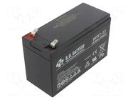 Re-battery: acid-lead; 12V; 7Ah; AGM; maintenance-free; 2.35kg B.B. Battery