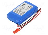 Re-battery: Li-Po; 7.4V; 2200mAh; cables,JST SYP-02T-1 socket AKYGA BATTERY