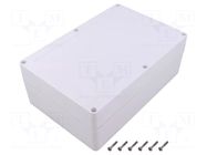 Enclosure: multipurpose; X: 140mm; Y: 210mm; Z: 75mm; ZP; ASA; white KRADEX