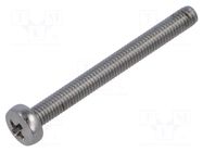 Screw; M3x30; Head: cheese head; Phillips; PH1; A2 stainless steel BOSSARD
