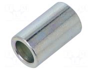 Spacer sleeve; 20mm; cylindrical; steel; zinc; Out.diam: 12mm DREMEC