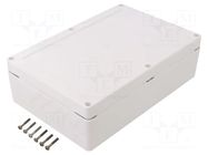 Enclosure: multipurpose; X: 140mm; Y: 210mm; Z: 60mm; ZP; ASA; white KRADEX