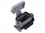 Enclosure for connectors: HDC; size 57.27; with latch; PG16 ILME