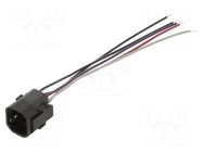 Contact block; Leads: cables; 140mm; Body dim: Ø21.6x21.5mm; PIN: 5 ONPOW