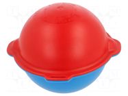 Electronic marker ball; 134kHz; 52085015; red-blue; 1pcs. TEMPO