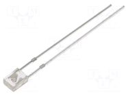 LED; blue; rectangular; 2x3x4mm; bipolar; 330÷500mcd; 100°; 20mA OPTOSUPPLY